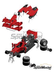 Tameo Kits TMK382: Car scale model kit 1/43 scale - Ferrari F2008